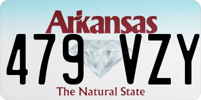 AR license plate 479VZY