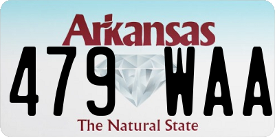 AR license plate 479WAA