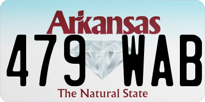 AR license plate 479WAB