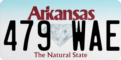 AR license plate 479WAE