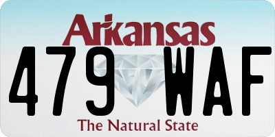 AR license plate 479WAF