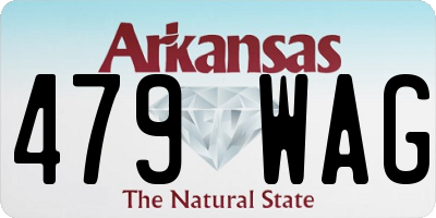 AR license plate 479WAG