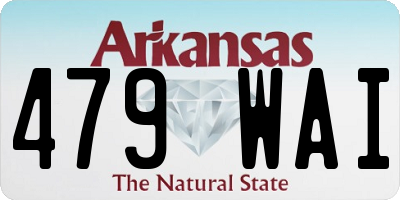 AR license plate 479WAI