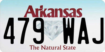 AR license plate 479WAJ