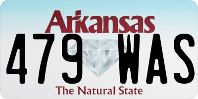 AR license plate 479WAS