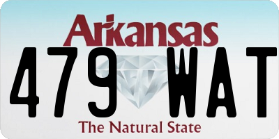 AR license plate 479WAT