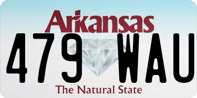 AR license plate 479WAU