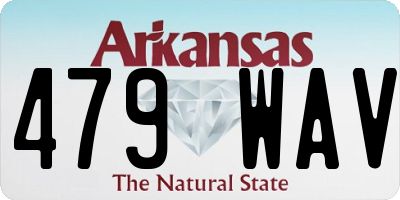 AR license plate 479WAV