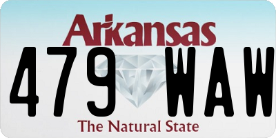 AR license plate 479WAW