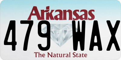 AR license plate 479WAX