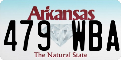 AR license plate 479WBA