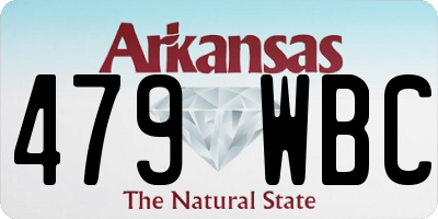 AR license plate 479WBC