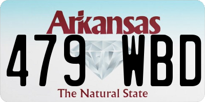 AR license plate 479WBD