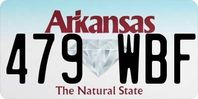 AR license plate 479WBF