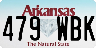 AR license plate 479WBK