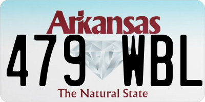 AR license plate 479WBL