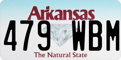 AR license plate 479WBM