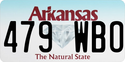 AR license plate 479WBO