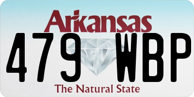AR license plate 479WBP