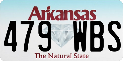 AR license plate 479WBS