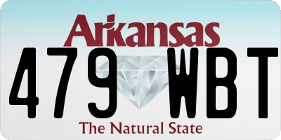 AR license plate 479WBT