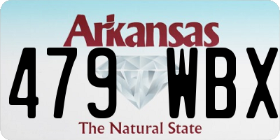 AR license plate 479WBX