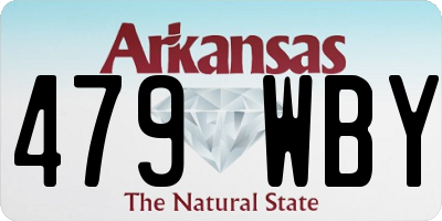 AR license plate 479WBY