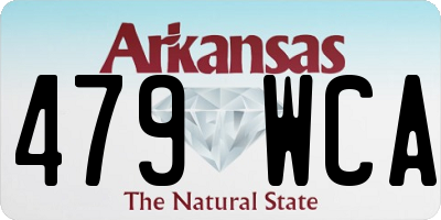 AR license plate 479WCA