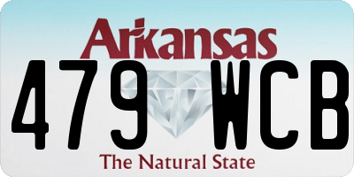 AR license plate 479WCB