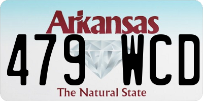 AR license plate 479WCD