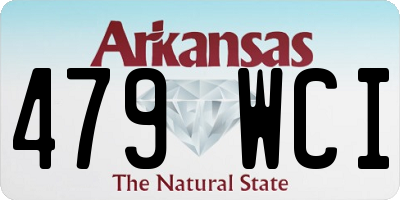 AR license plate 479WCI