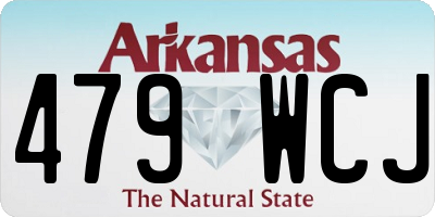 AR license plate 479WCJ
