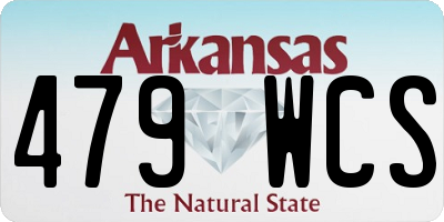 AR license plate 479WCS