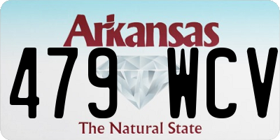 AR license plate 479WCV