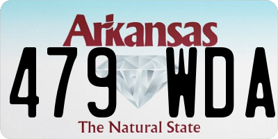 AR license plate 479WDA