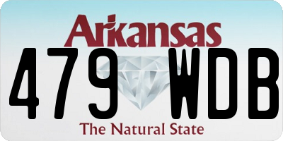 AR license plate 479WDB