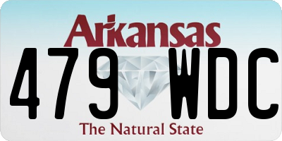 AR license plate 479WDC