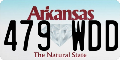 AR license plate 479WDD