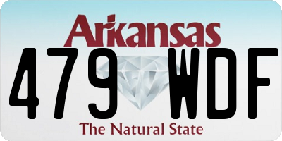AR license plate 479WDF