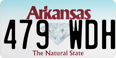 AR license plate 479WDH
