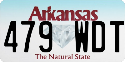 AR license plate 479WDT