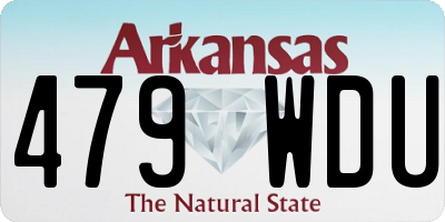 AR license plate 479WDU