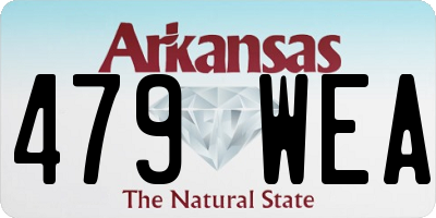 AR license plate 479WEA