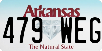 AR license plate 479WEG