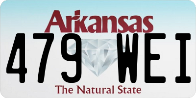 AR license plate 479WEI