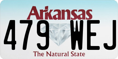 AR license plate 479WEJ