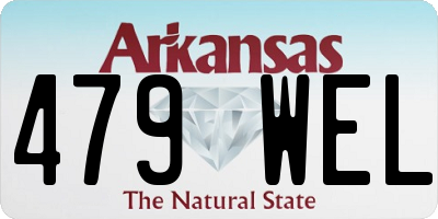 AR license plate 479WEL