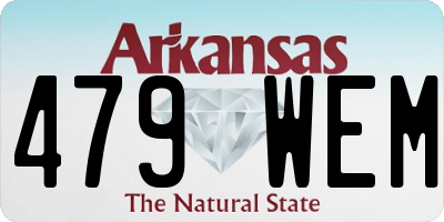 AR license plate 479WEM