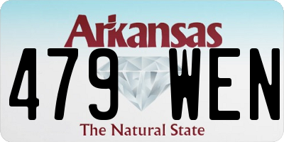 AR license plate 479WEN