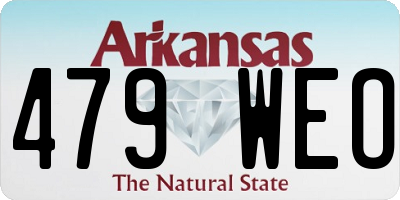 AR license plate 479WEO
